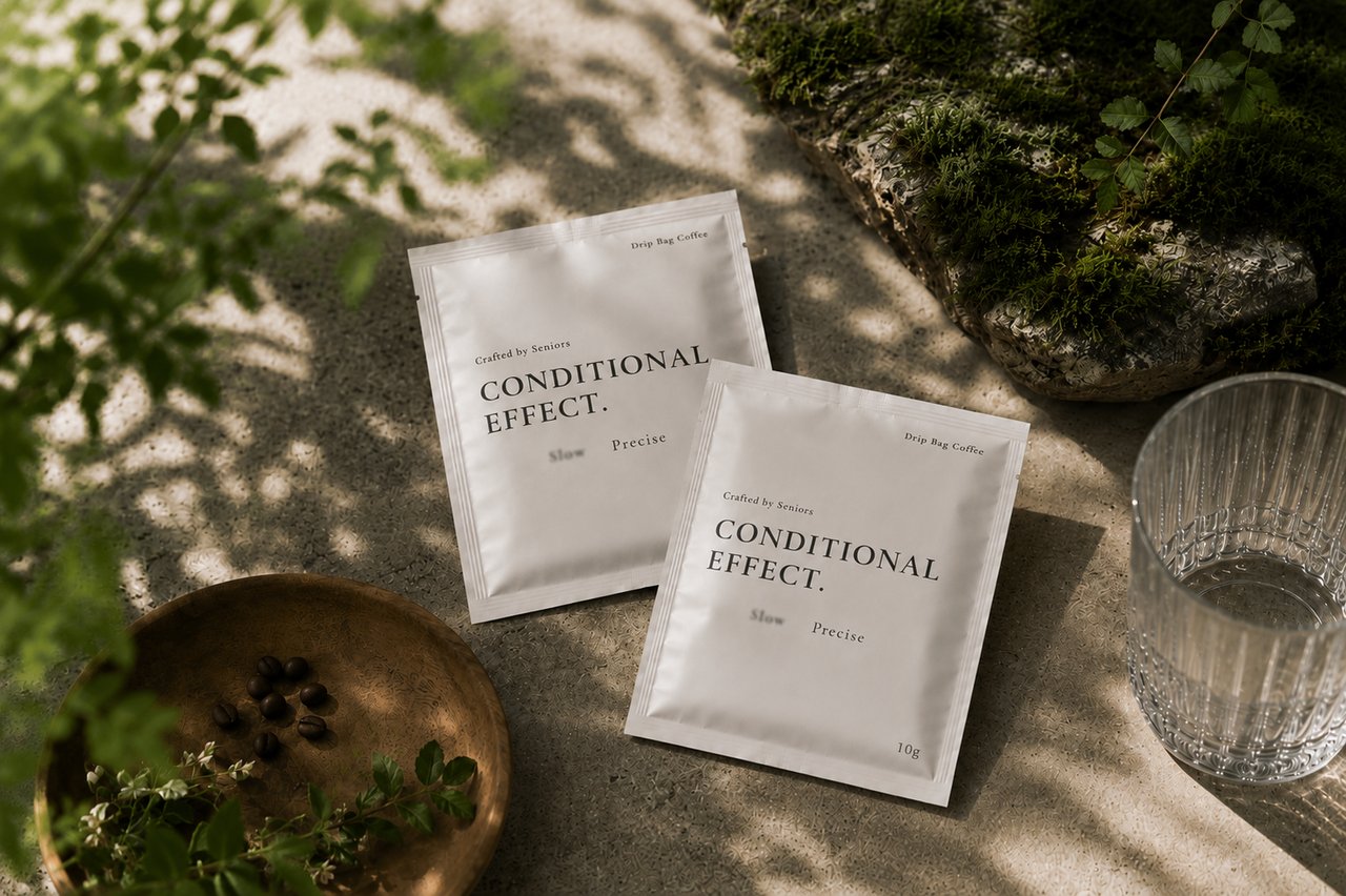 Conditional Effect. Starter Set in a garden setting